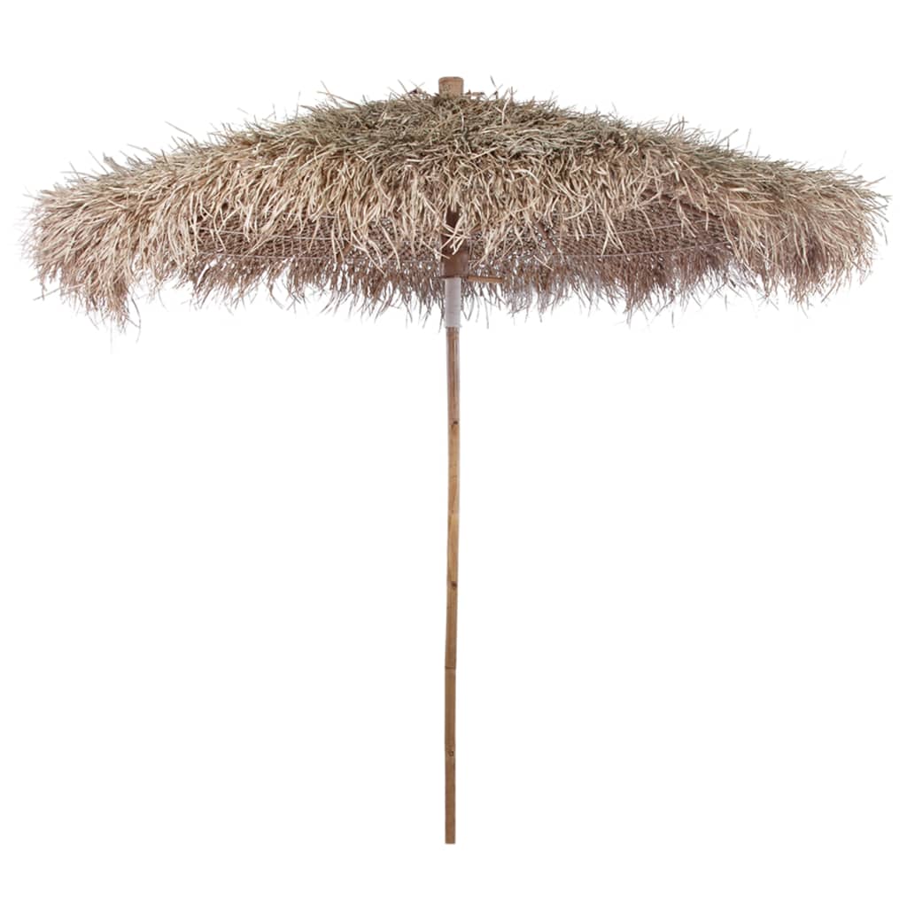 Parasole in BambÃ¹ con Copertura con Foglie di Banana 210 cm