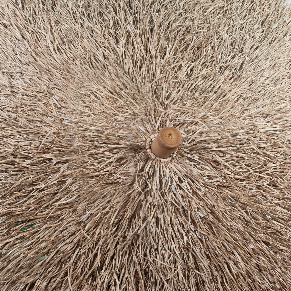 Parasole in BambÃ¹ con Copertura con Foglie di Banana 210 cm