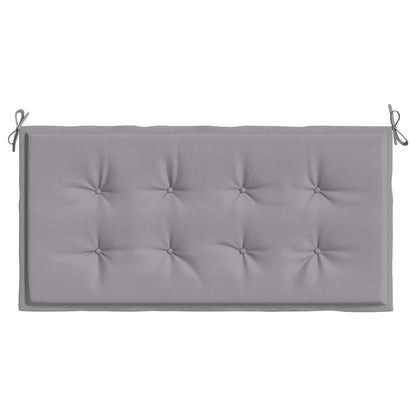 Cuscino per Panca Grigia 120x50x3 cm in Tessuto Oxford