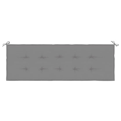 Cuscino per Panca Grigio 150x50x3 cm in Tessuto Oxford