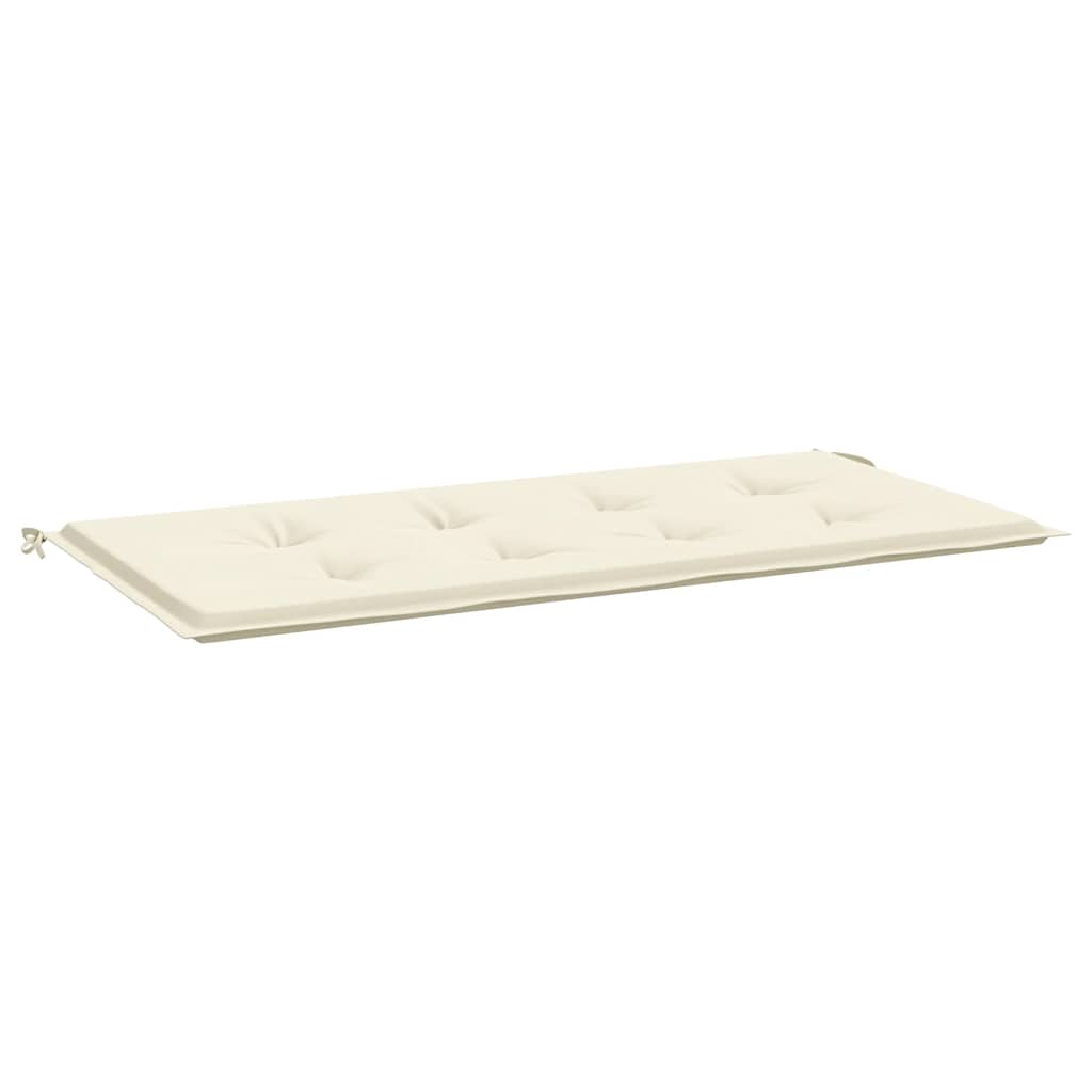 Cuscino per Panca Crema 100x50x3 cm in Tessuto Oxford