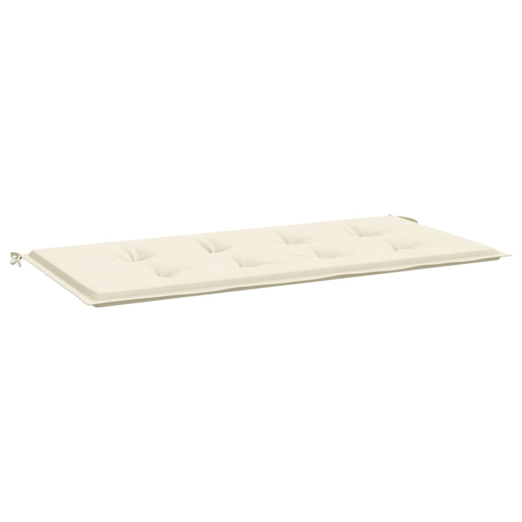 Cuscino per Panca Crema 120x50x3 cm in Tessuto Oxford
