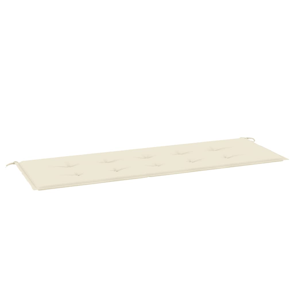 Cuscino per Panca Crema 150x50x3 cm in Tessuto Oxford