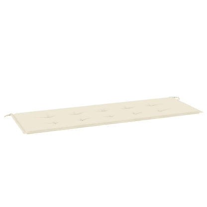 Cuscino per Panca Crema 150x50x3 cm in Tessuto Oxford