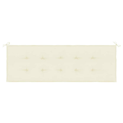 Cuscino per Panca Crema 150x50x3 cm in Tessuto Oxford