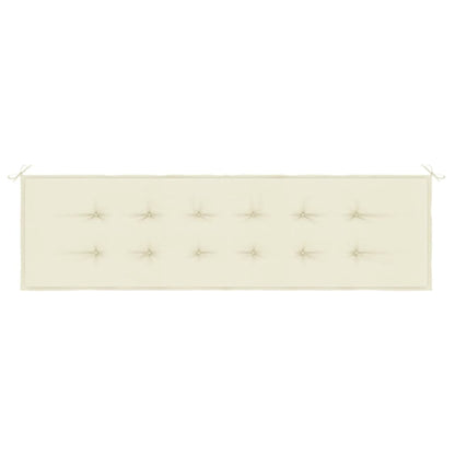 Cuscino per Panca Crema 180x50x3 cm in Tessuto Oxford