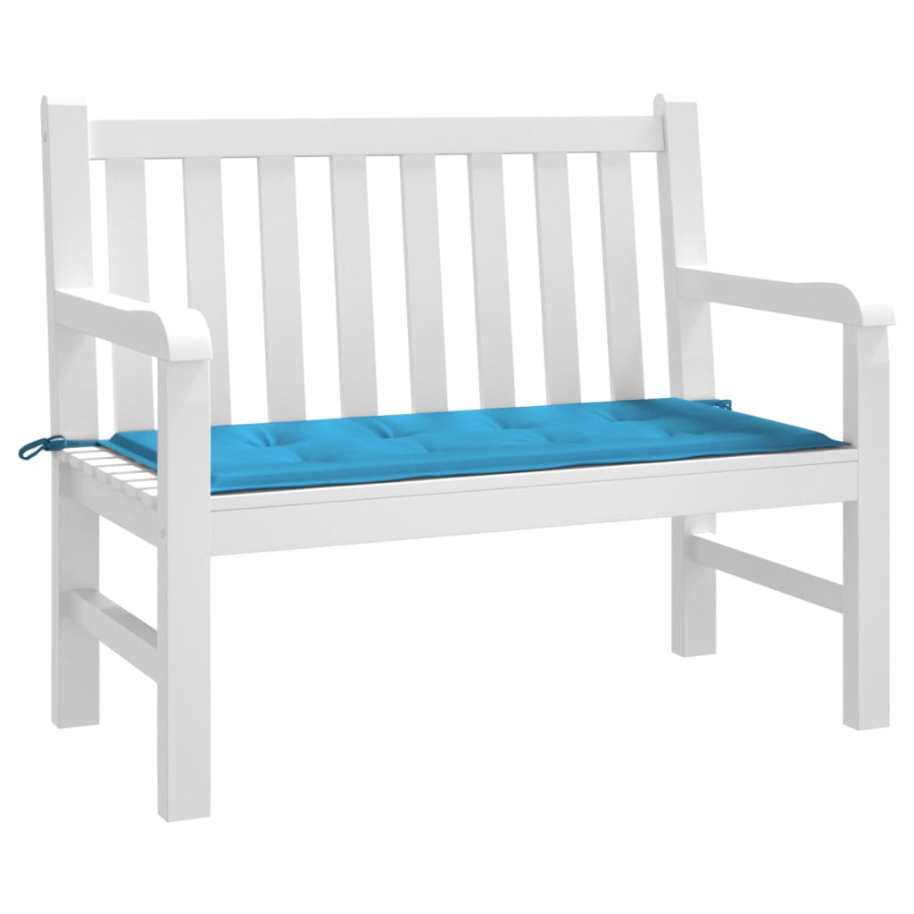 Cuscino per Panca Blu 100x50x3 cm in Tessuto Oxford