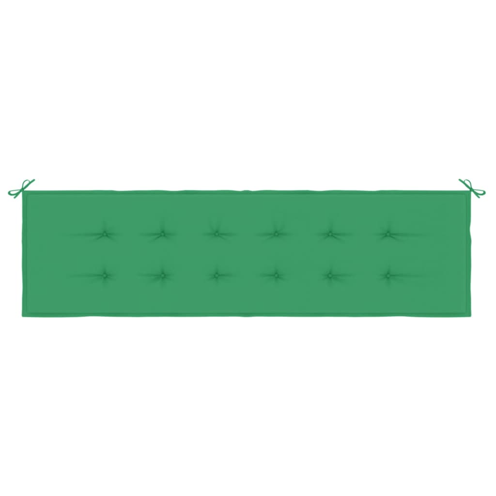 Cuscino per Panca Verde 180x50x3 cm in Tessuto Oxford