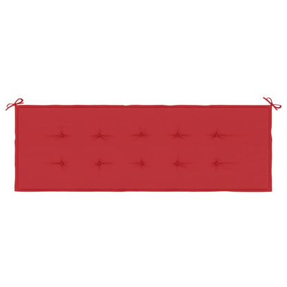 Cuscino per Panca Rosso 150x50x3 cm in Tessuto Oxford