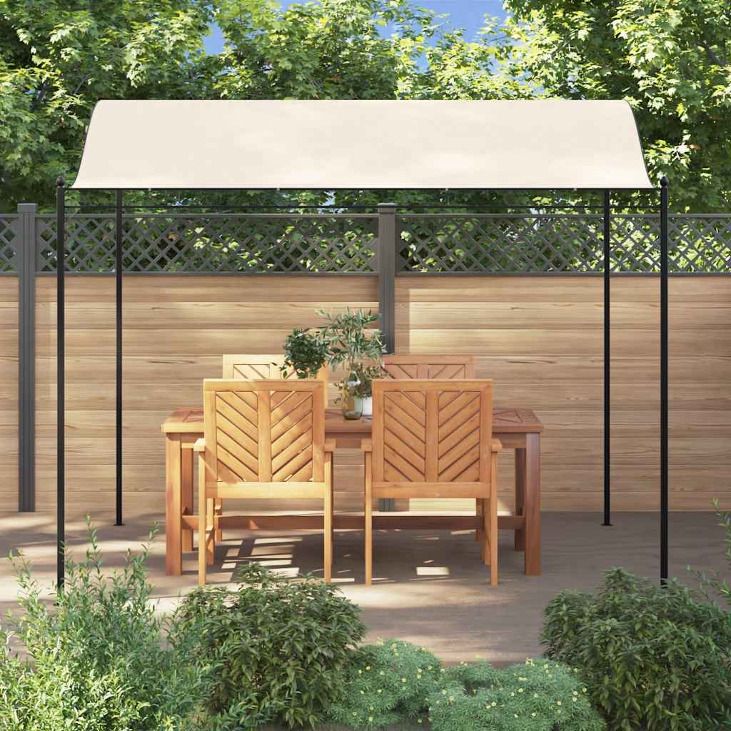 Gazebo in Tessuto Bianco Crema
