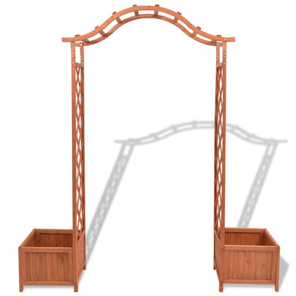 Traliccio ad Arco per Rose con Fioriere 180x40x205 cm
