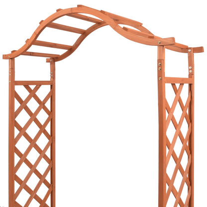 Traliccio ad Arco per Rose con Fioriere 180x40x205 cm