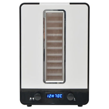 Disidratatore Alimentare con 10 Vassoi 550 W Bianco