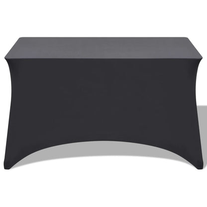 Fodere Elasticizzate per Tavolo 2 pezzi 120x60,5x74 cm Antracite
