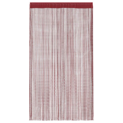 Tende a Filo 2 pz 140x250 cm Rosso BordÃƒÆ’Ã‚Â²