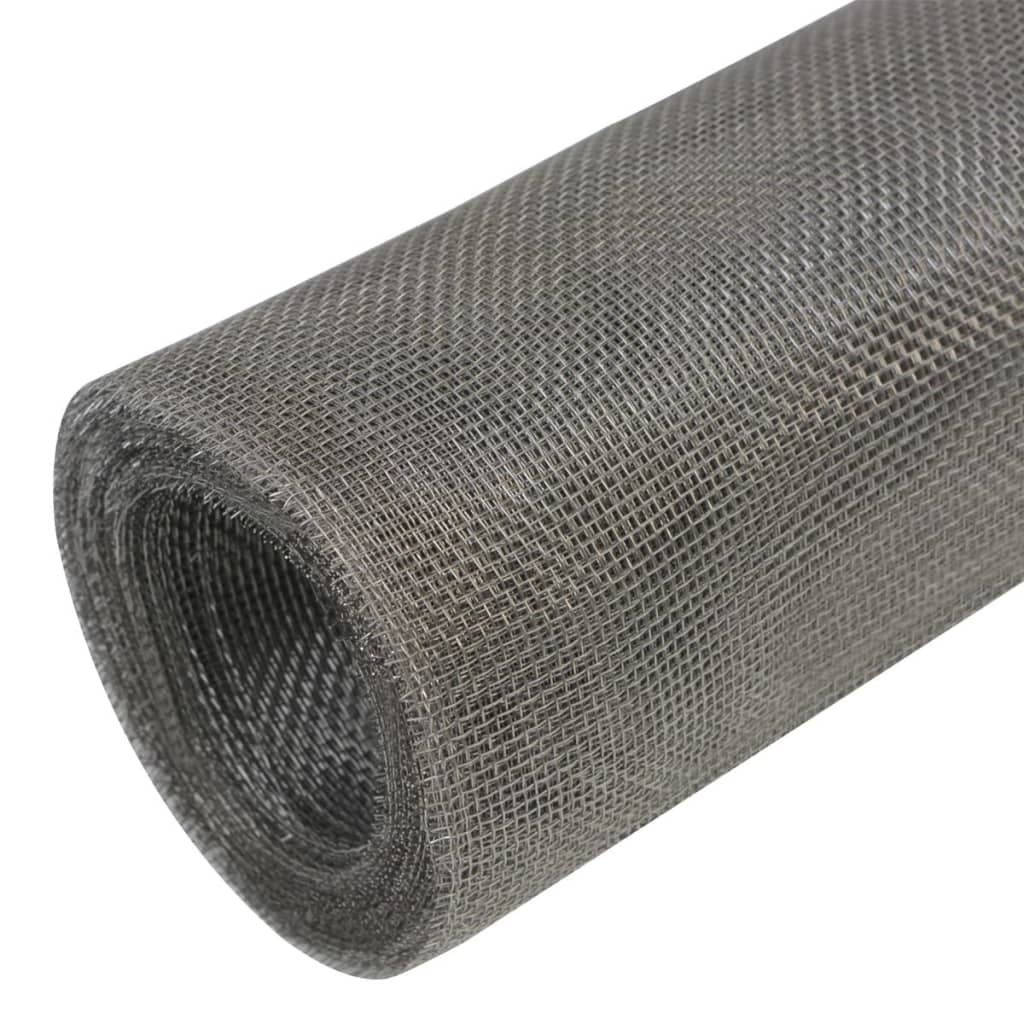 Recinzione in Rete in Acciaio Inossidabile 100x1000 cm Argento