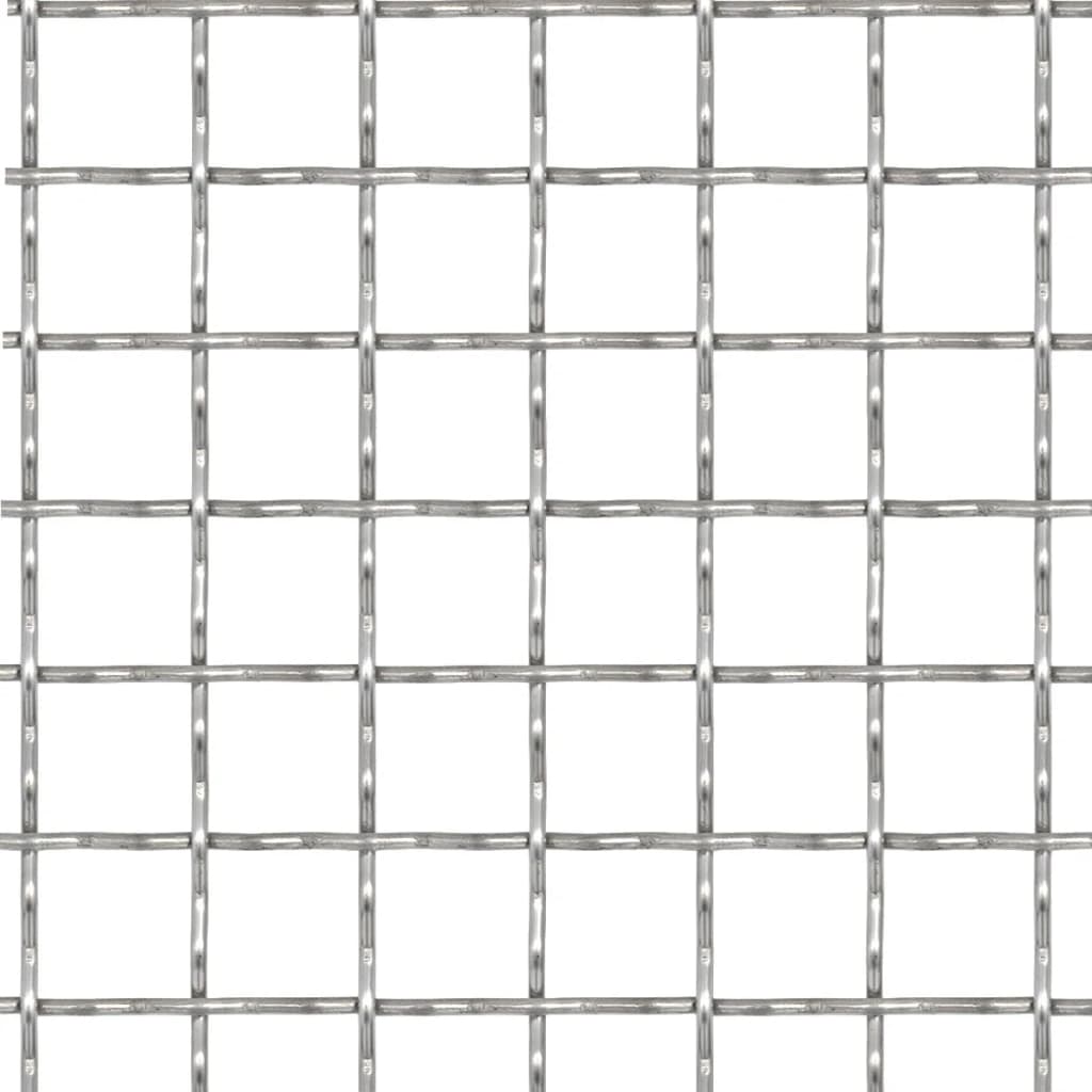 Recinzione in Rete Modulare in Acciaio Inox 50x50 cm 11x11x2 mm
