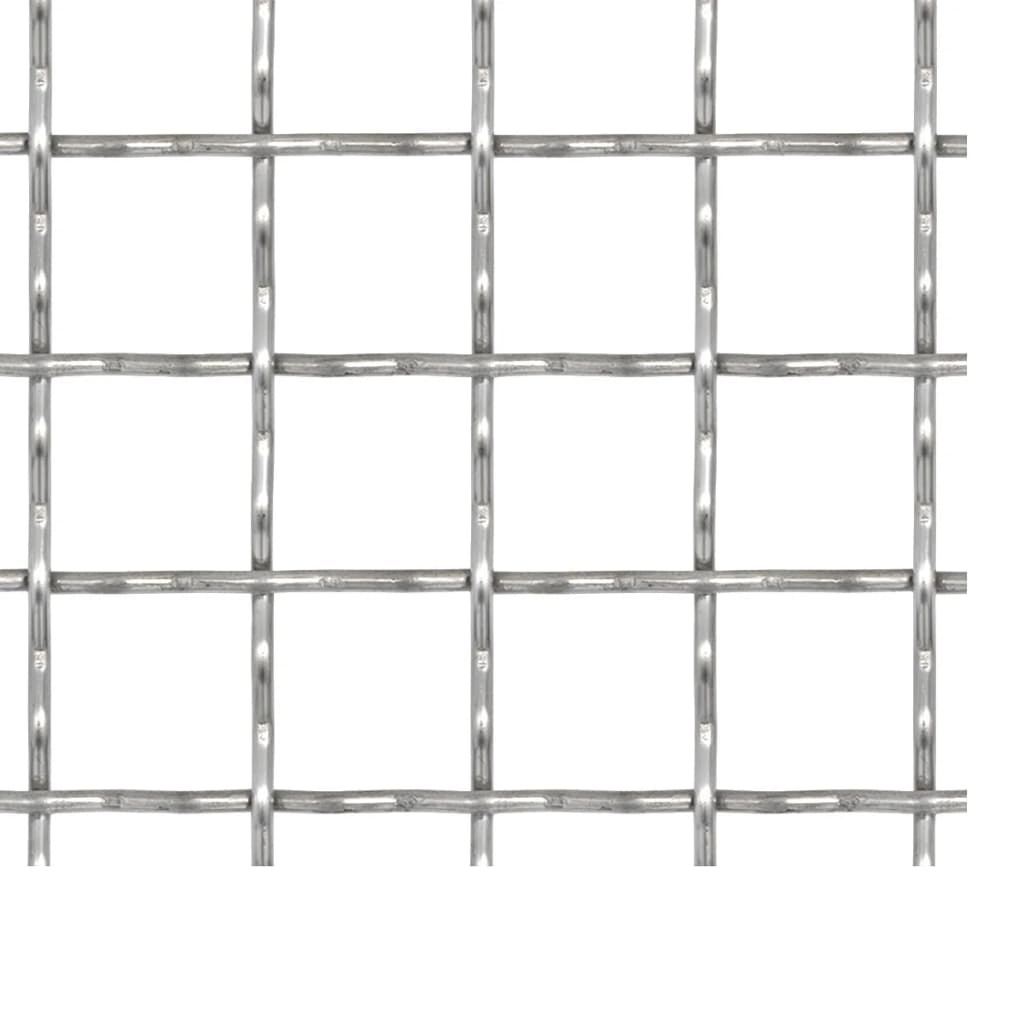 Recinzione in Rete Modulare in Acciaio Inox 50x50 cm 11x11x2 mm