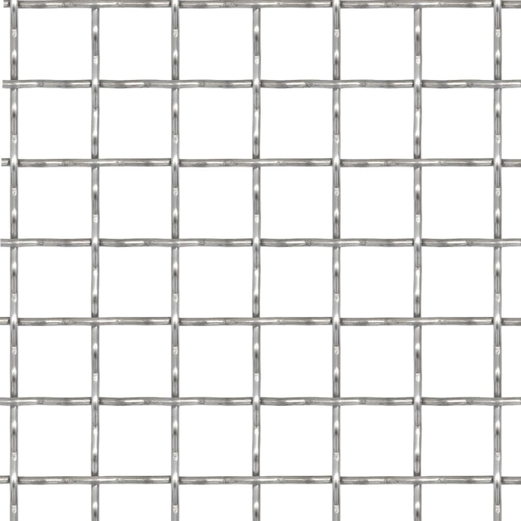 Recinzione in Rete Modulare in Acciaio Inox 100x85cm 11x11x2 mm
