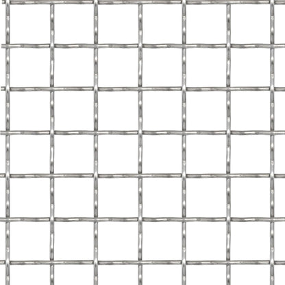 Recinzione in Rete Modulare Acciaio Inox 100x85 cm 21x21x2,5 mm