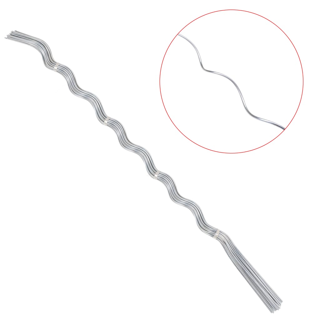 50 pz Supporti a Spirale per Piante 170 cm in Acciaio Zincato
