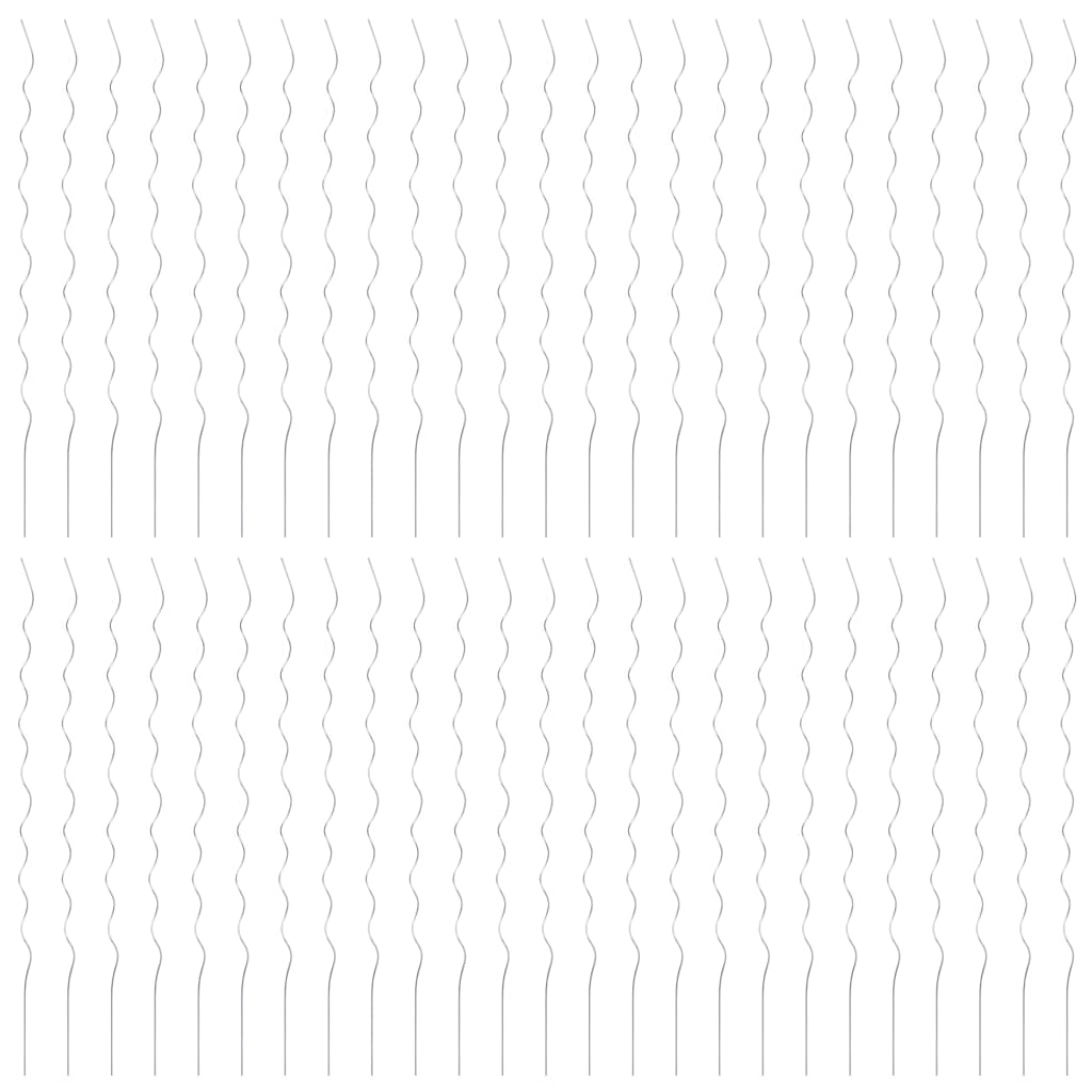 50 pz Supporti a Spirale per Piante 170 cm in Acciaio Zincato