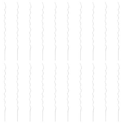 20 pz Supporti a Spirale per Piante 170 cm in Acciaio Zincato