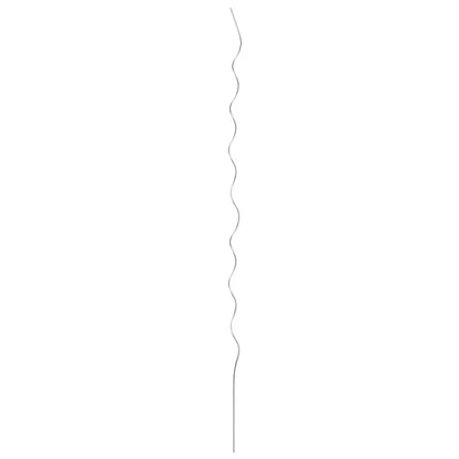 5 pz Supporti a Spirale per Piante 170 cm in Acciaio Zincato