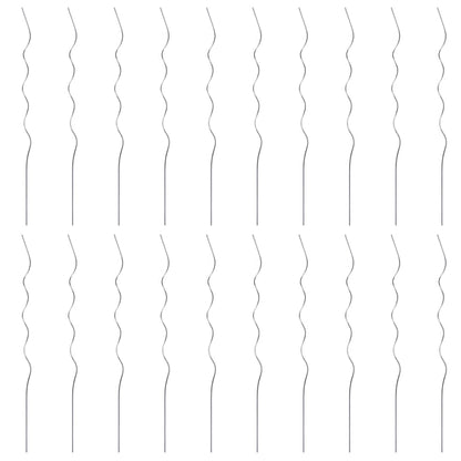 20 pz Supporti a Spirale per Piante 110 cm in Acciaio Zincato