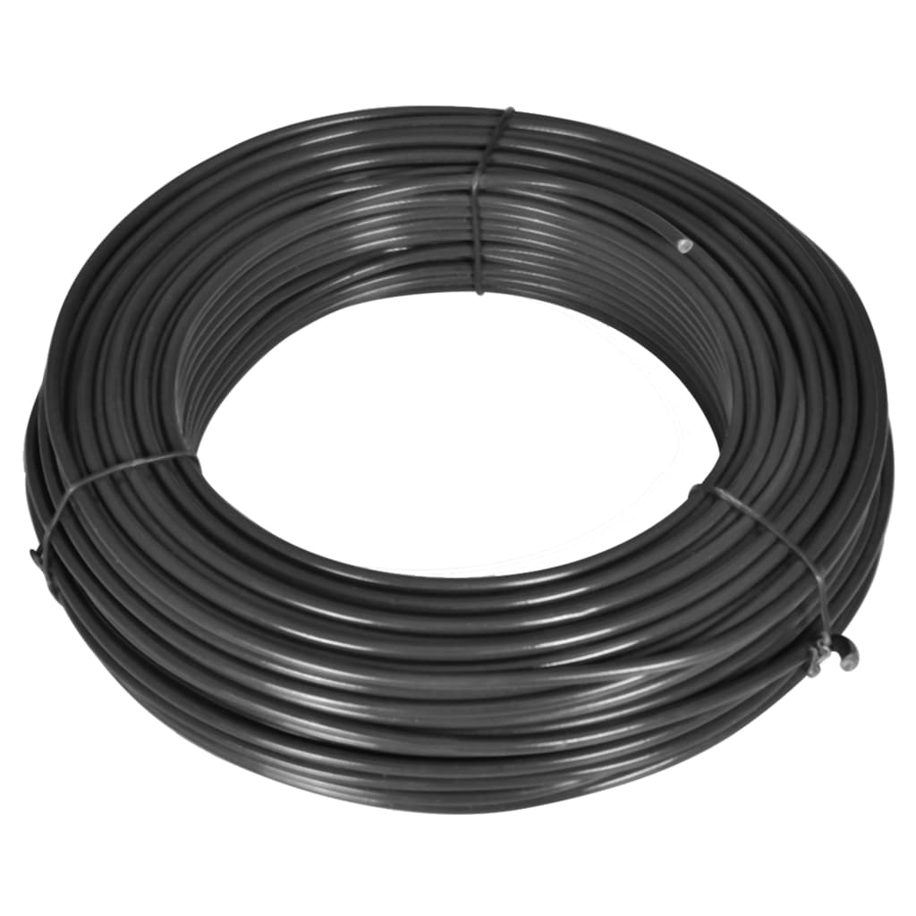Filo di Recinzione 55 m 2,1/3,1 mm in Acciaio Grigio