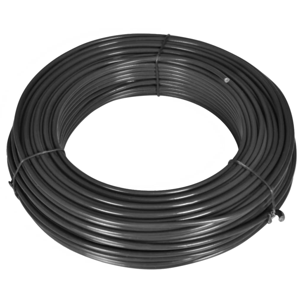 Filo di Recinzione 80 m 2,1/3,1 mm in Acciaio Grigio