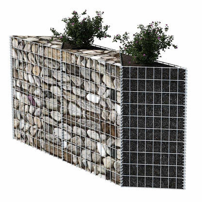 Gabbione in Rete in Acciaio Zincato 120x30x100 cm