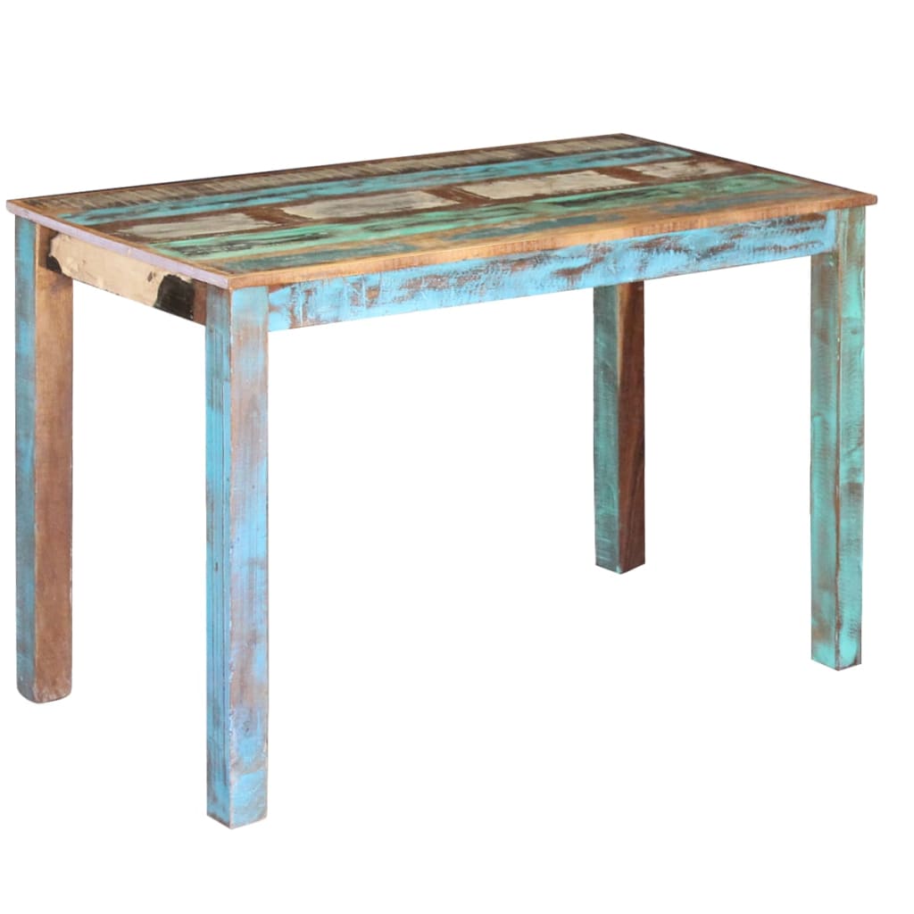 Tavolo da Pranzo in Legno Massello Recuperato 115x60x76 cm