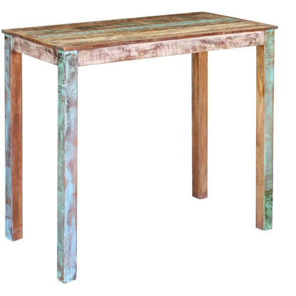 Tavolo da Bar in Legno Massello di Recupero 115x60x107 cm