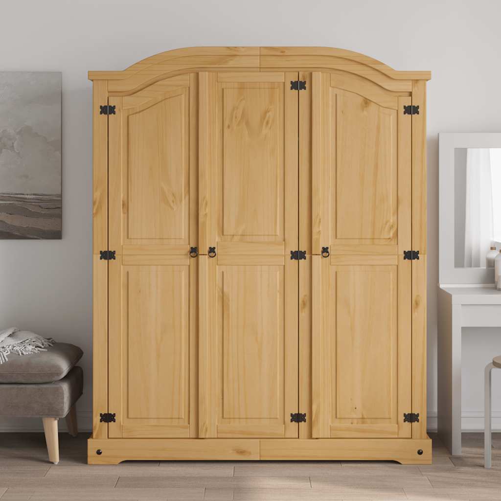 Armadio in Legno di Pino Messicano Corona Range 3 Ante