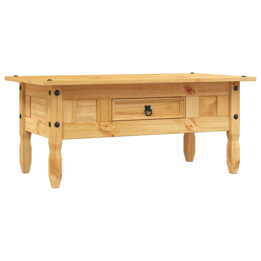 Tavolino da CaffÃ© Legno Pino Messicano Corona Range 100x55x44cm