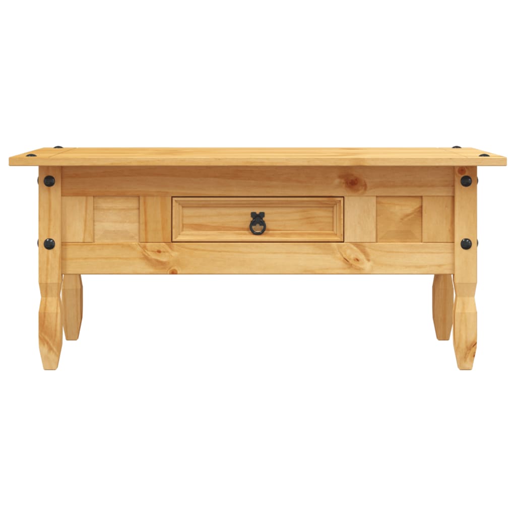 Tavolino da CaffÃ© Legno Pino Messicano Corona Range 100x55x44cm