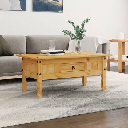 Tavolino da CaffÃ© Legno Pino Messicano Corona Range 100x55x44cm