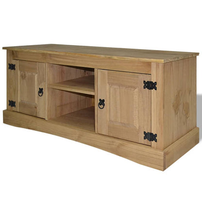 Mobile Porta TV Legno Pino Messicano Corona Range 120x40x52 cm
