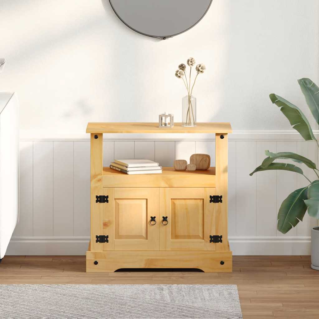 Mobile Porta TV Legno Pino Messicano Corona Range 80x43x78 cm