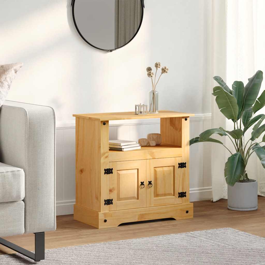 Mobile Porta TV Legno Pino Messicano Corona Range 80x43x78 cm