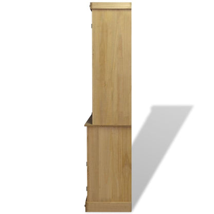Credenza con Vetrina in Pino Messicano Corona Range