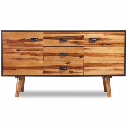 Credenza in Legno di Acacia 115x35x70 cm