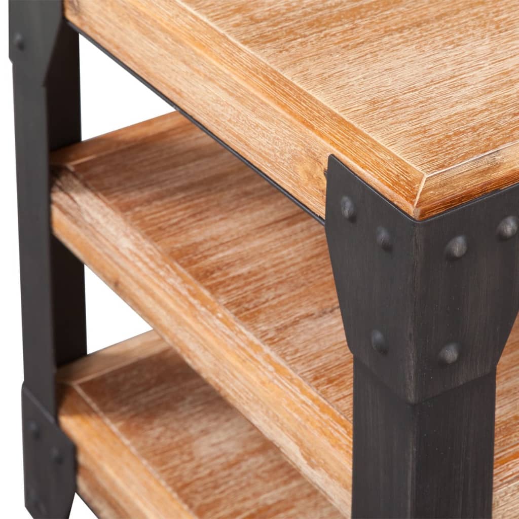 Supporto TV in Legno Massello di Acacia 140x40x45 cm
