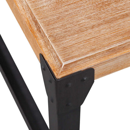 Tavolino da Salotto in Legno Massello di Acacia 100x60x45 cm