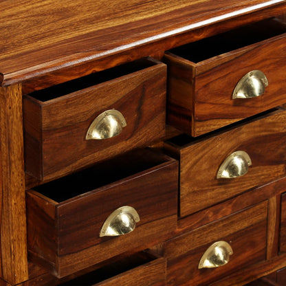 Cassettiera 120x30x75 cm in Legno Massello di Sheesham