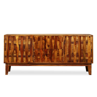 Credenza in Legno Massello di Sheesham 160x45x70 cm