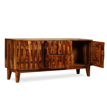 Credenza in Legno Massello di Sheesham 160x45x70 cm