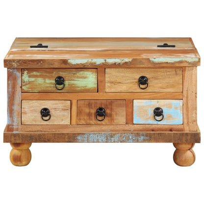 Tavolino da Salotto in Legno di Recupero 70x70x38 cm