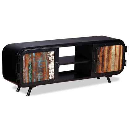 Mobile Porta TV in Legno di Recupero 120x30x45 cm
